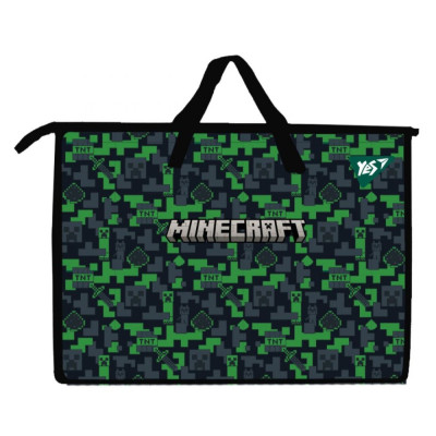 Папка-портфель А3 "Yes" /492281/ "Minecraft" з ткан. ручк. (1/24)