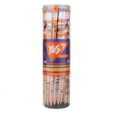 Олівець пр. "YES" /280621/ шестигранний з ласт. в пл. тубі "Erudite Collection", 36шт/уп (36/432)