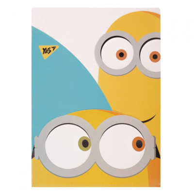 Папка-куток A4 "YES" /491942/ "Minions", 3 фігурні відділення (1/10/600)