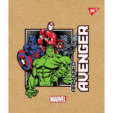 Зошит уч. "YES" 12арк.# /765068/ "Marvel. Avenger" крафт, білила (10/250)
