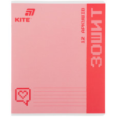 Зошит уч. "Kite" 12арк.# /K26-232/ софт тач + УФ лак об'ємний, KITE (25/600)