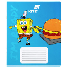 Зошит уч. "Kite" 12арк.# /SB26-232/ софт тач + УФ лак, SpongeBob SquarePants (25/600)