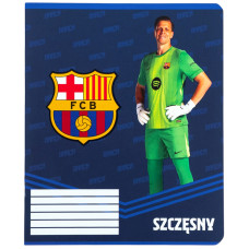 Зошит уч. "Kite" 12арк.# /BC26-232/ софт тач + УФ лак, FC Barcelona (25/600)