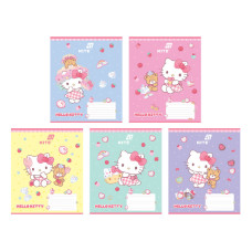 Зошит уч. "Kite" 12арк.== /HK26-234/ УФ лак + глітер, Hello Kitty MIX (25/600)