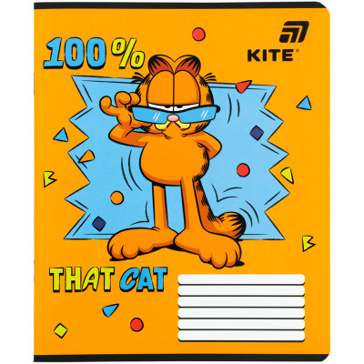 Зошит уч. "Kite" 12арк.== /GF26-234/ софт тач + УФ лак, Garfield Retro/Classic (25/600)
