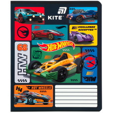 Зошит уч. "Kite" 12арк.== /HW26-234/ софт тач + УФ лак, Hot Wheels (25/600)