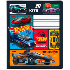 Зошит уч. "Kite" 12арк.== /HW26-234/ софт тач + УФ лак, Hot Wheels (25/600)