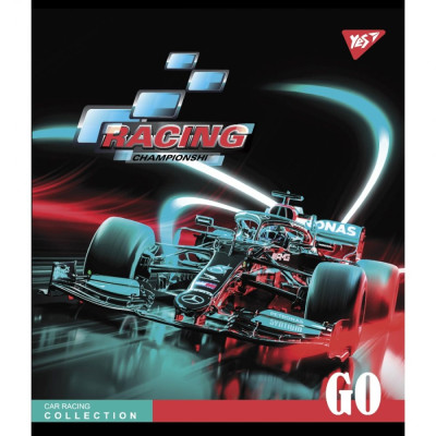 Зошит уч. "YES" 48арк.# /766863/ "Racing championship" мат. ВДЛ+УФ-виб.+мікроембосінг (5/100)