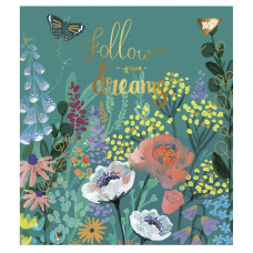 Зошит уч. "YES" 48арк.== /766888/ "Follow your dreams" мат. ВДЛ+ УФ-виб+Pantone Gold (5/100)