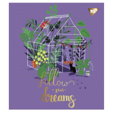 Зошит уч. "YES" 48арк.== /766888/ "Follow your dreams" мат. ВДЛ+ УФ-виб+Pantone Gold (5/100)