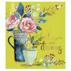 Зошит уч. "YES" 48арк.== /766888/ "Follow your dreams" мат. ВДЛ+ УФ-виб+Pantone Gold (5/100)