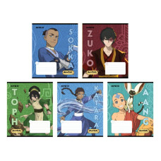 Зошит уч. "Kite" 12арк.# /AV24-232/ гібр. лак + УФ лак, Avatar: The Last Airbender (Nickelodeon) (25/600)