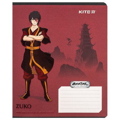 Зошит уч. "Kite" 18арк.== /AV24-237/ софт-тач + УФ лак, Avatar: The Last Airbender (Nickelodeon) (20/400)