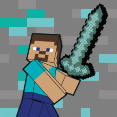 Картина за номерами "SANTI" /954929/ "Minecraft. Стів та алмазний меч", 25*25см, з алмазною мозаїкою Картина за номерами "SANTI" /954929/ "Minecraft. Стів та алмазний меч", 25*25см, з алмазною мозаїкою