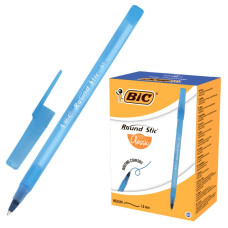 АКЦІЯ Ручка кулькова "BIC" Round Stic (уп.60шт) /921403/ синя 3+1 (1)