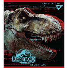 Зошит уч. "YES" 48арк.# /765325/ "Jurassic world. Science gone wrong"  Ірідіум+гібр.виб.лак (5/100)
