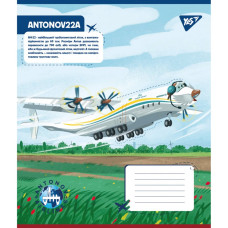 Зошит уч. "YES" 12арк.== /767430/ "Антонов. Моделі" (25/500)