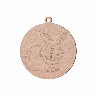 Заготовка "Rosa Talent" /004/ „Кролик“ 5шт., ДВП, 2, 8х9см
