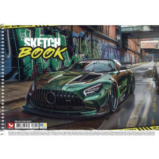 Альбом для малювання "Школярик" А4/30арк./PB-SC-030-8029/ спіраль, 120г/м2, УФ-лак (9/63)
