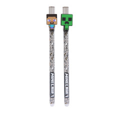 Ручка гелева "Пиши-стирай" "YES" /420482/ "Minecraft" 0,5 мм, синя (36)