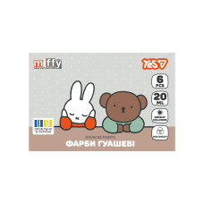 Гуаш "YES" 6 кол. 20 мл /230444/ Miffy (1/24)