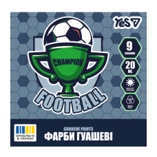 Гуаш "YES" 9 кол. 20 мл /230452/ Football (1/18)