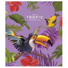 Зошит уч. "Школярик" 60арк.== /3044L/ "Tropic paradise" УФ (дівчинка) (10/80)