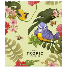 Зошит уч. "Школярик" 60арк.== /3044L/ "Tropic paradise" УФ (дівчинка) (10/80)