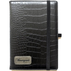 Блокнот на гумці "Bourgeois" А5/120 шкірзам Тв.обкл. /N9701/ вн.бл.70г, # (1/30)