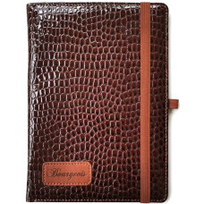 Блокнот на гумці "Bourgeois" А5/120 шкірзам Тв.обкл. /N9702/ вн.бл.70г, # (1/30)
