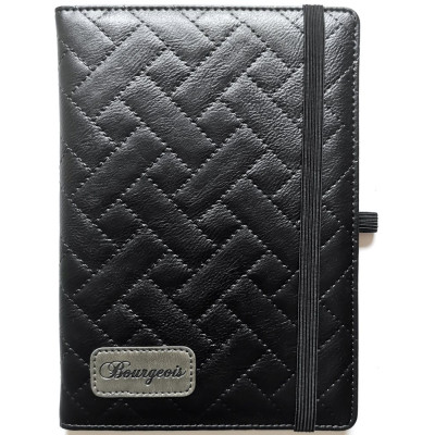 Блокнот на гумці "Bourgeois" А5/120 шкірзам Тв.обкл. /N9704/ вн.бл.70г, # (1/30)