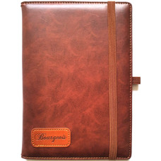 Блокнот на гумці "Bourgeois" А5/120 шкірзам Тв.обкл. /N9706/ вн.бл.70г, # (1/30)