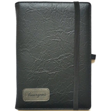 Блокнот на гумці "Bourgeois" А5/120 шкірзам Тв.обкл. /N9707/ вн.бл.70г, # (1/30)