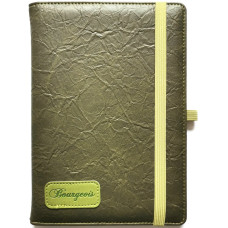 Блокнот на гумці "Bourgeois" А5/120 шкірзам Тв.обкл. /N9708/ вн.бл.70г, # (1/30)