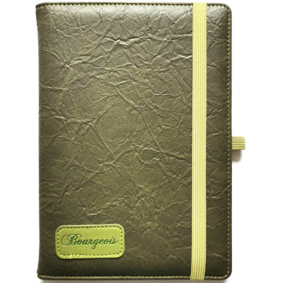 Блокнот на гумці "Bourgeois" А5/120 шкірзам Тв.обкл. /N9708/ вн.бл.70г, # (1/30)