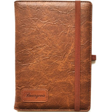 Блокнот на гумці "Bourgeois" А5/120 шкірзам Тв.обкл. /N9709/ вн.бл.70г, # (1/30)