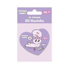Наліпки 2D "YES" /708962/ "Esther Bunny.Heart"  (1/100)