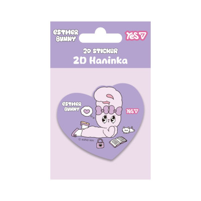 Наліпки 2D "YES" /708962/ "Esther Bunny.Heart"  (1/100)