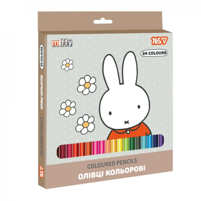 Олівці кольорові "Yes" 24 кол. /290793/ Miffy (1/6/120)