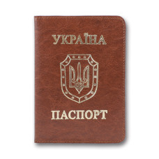 Обкладинка Паспорт "Бріск" /ОВ-8/   Sarif червоно-коричневий 100*135  (1/5)