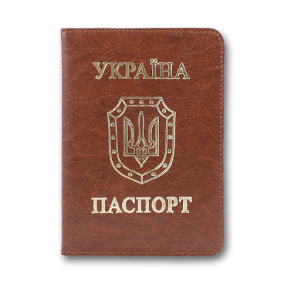 Обкладинка Паспорт "Бріск" /ОВ-8/   Sarif червоно-коричневий 100*135  (1/5)