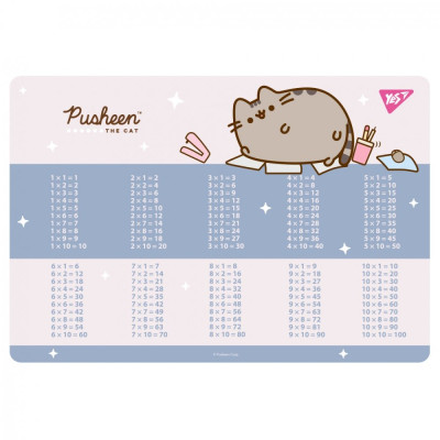 Підкладка настільна "YES" /492323/ "Pusheen" табл. англ., рожева (1/10/200)