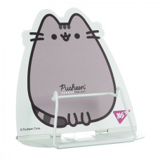 Підставка для книжок металева "Yes" /470527/  фігурна "Pusheen" блакитна (1/40/80)