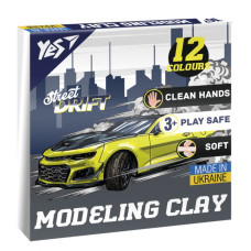 Пластилін 12 кол. 240г "Yes" /540672/ "Drift King" (1/20)