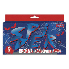 Крейда кольорова 9 шт. JUMBO "1В" /400410/ "Spider" (1/31)
