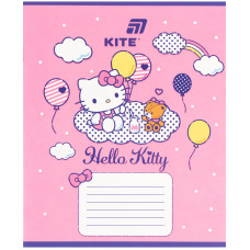 Зошит уч. "Kite" 12арк.// /HK26-235-2/ софт тач + УФ лак, Hello Kitty MIX (25/600)