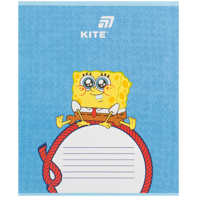 Зошит уч. "Kite" 12арк.// /SB26-235/ софт тач + УФ лак об'ємний, SpongeBob SquarePants (25/600)
