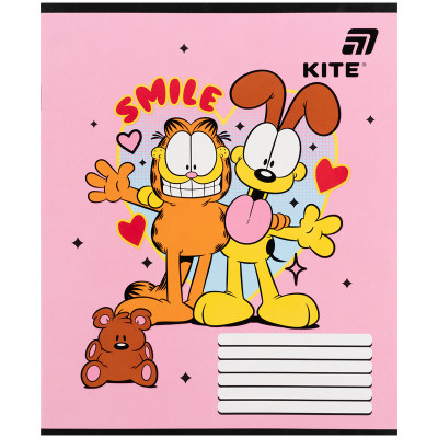 Зошит уч. "Kite" 12арк.// /GF26-235/ софт тач + УФ лак, Garfield Retro/Classic (25/600)