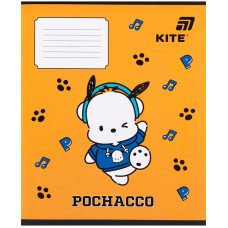 Зошит уч. "Kite" 12арк.// /PC26-235/ софт тач + УФ лак об'ємний, Pochacco (25/600)