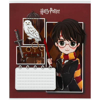 Зошит уч. "Kite" 12арк.// /HP26-235/ софт тач + УФ лак, Harry Potter (25/600)